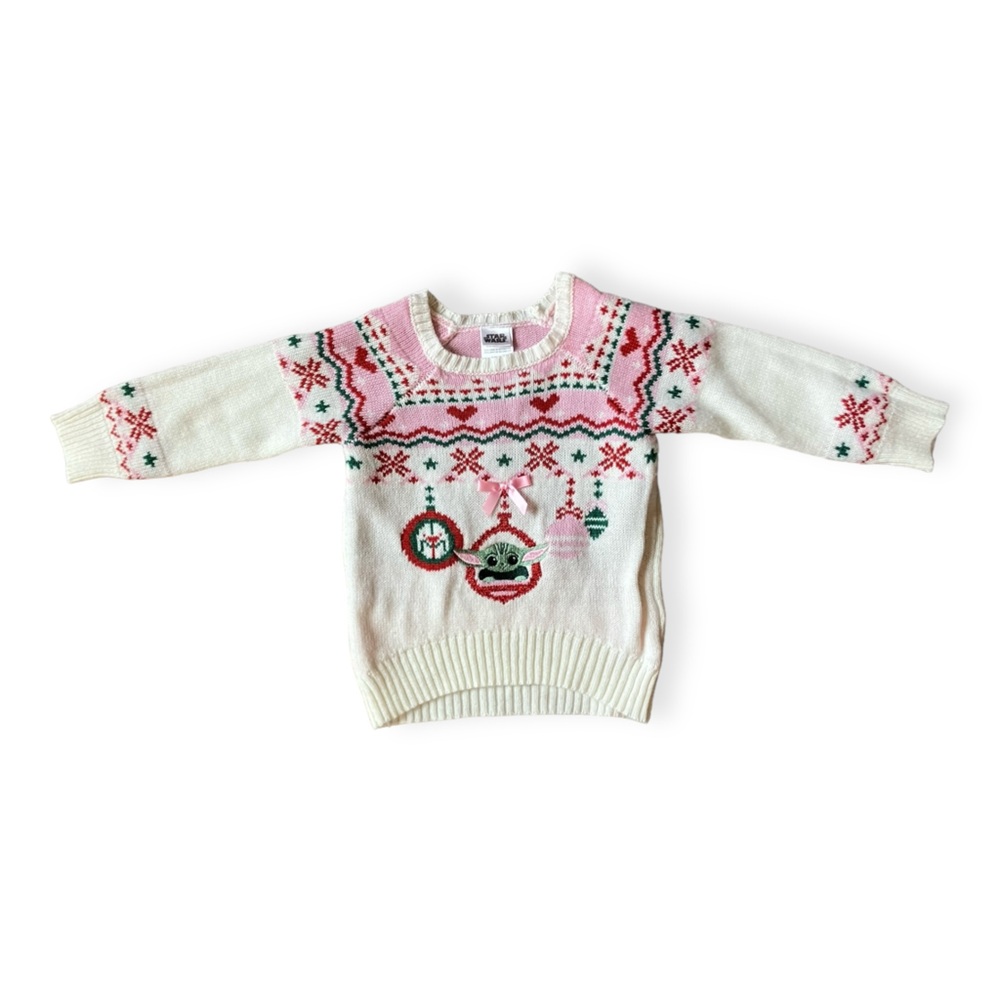 Toddler girls Star Wars Grogu sweater